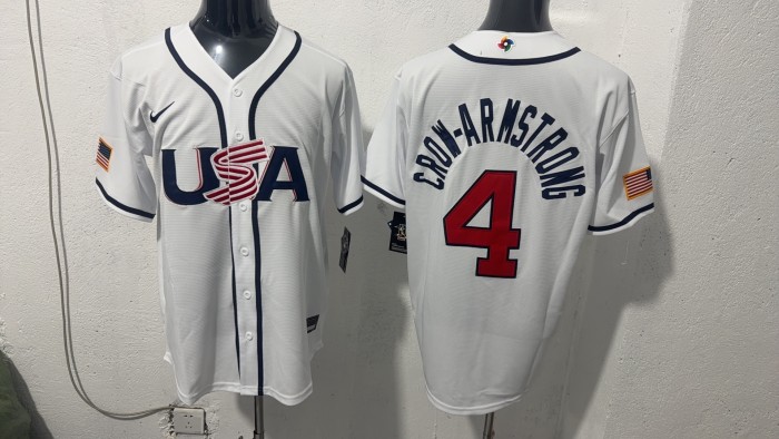 2026 World Baseball Classic USA Team White Home Jersey
