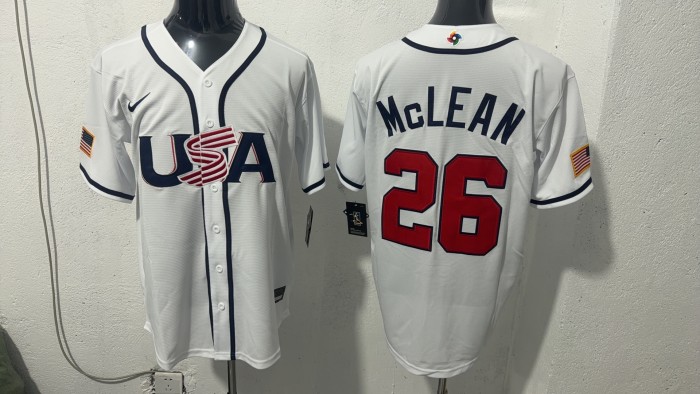 2026 World Baseball Classic USA Team White Home Jersey