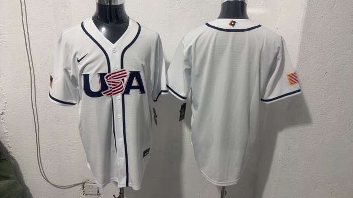 2026 World Baseball Classic USA Team White Home Jersey