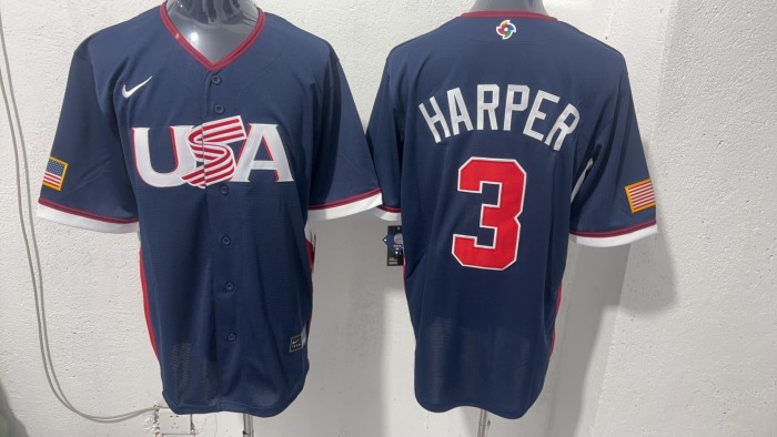 Copy 2026 World Baseball Classic USA Team Home Jersey