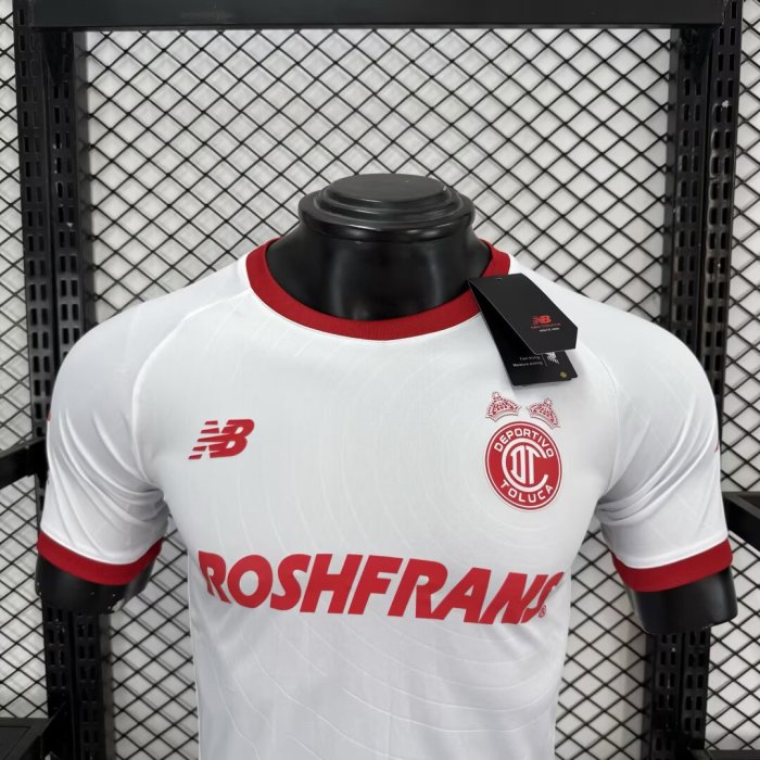 26-27 Toluca White Special Edition Player Version Soccer Jersey
