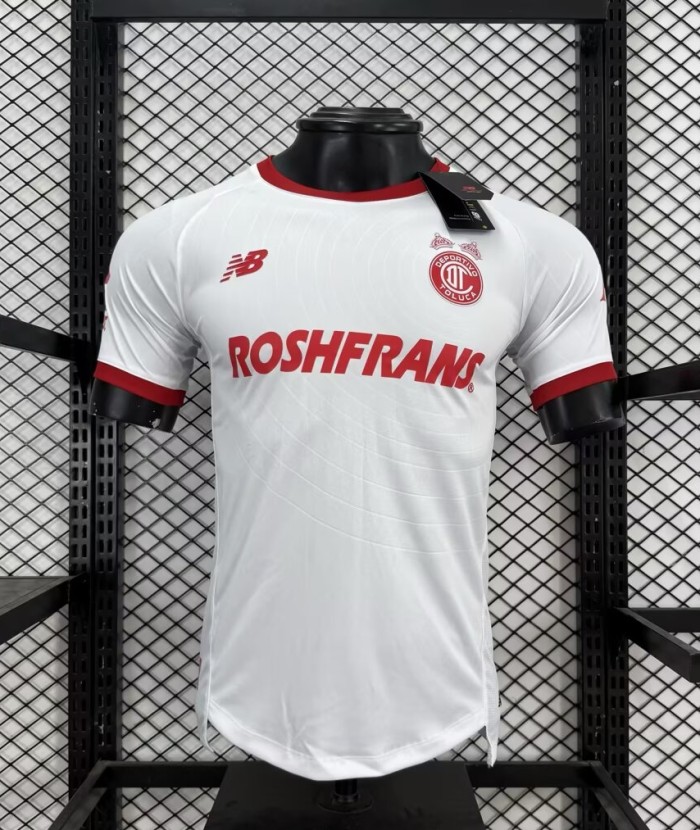 26-27 Toluca White Special Edition Player Version Soccer Jersey