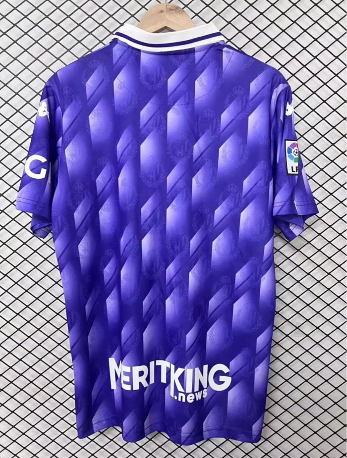 26-27 Real Valladolid Retro Version Fans Soccer Jersey