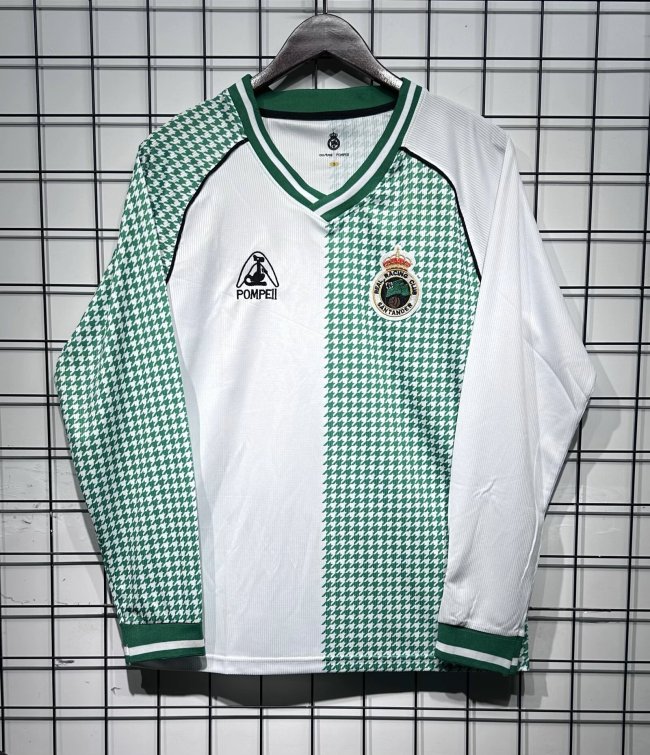 26-27 Racing de Santander 113th Anniversary Commemorative Edition Long sleeve Fans Soccer Jersey