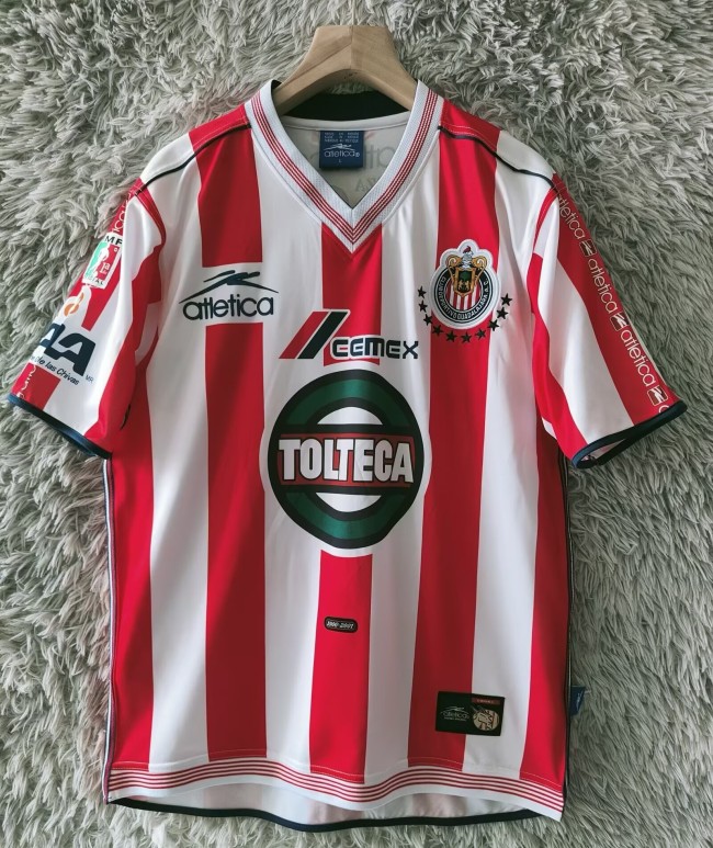 2001 Chivas Home Retro Soccer Jersey
