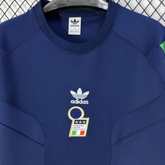2026 Italy Blue Short sleeves Loose And Thickened Hoody