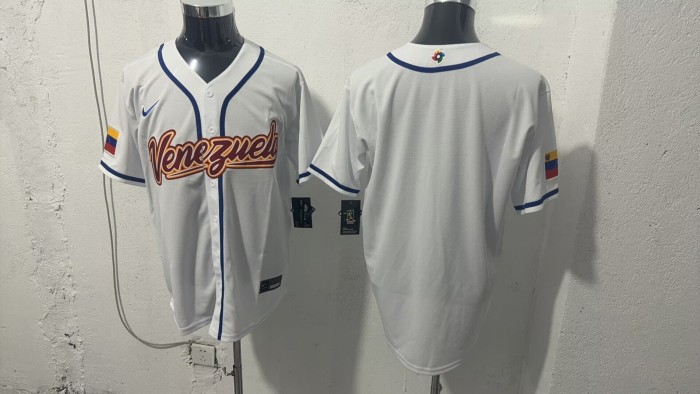 2026 World Baseball Classic Venezuela Team White Jersey