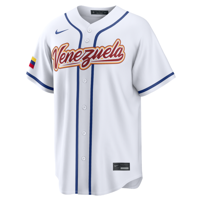 2026 World Baseball Classic Venezuela Team White Jersey