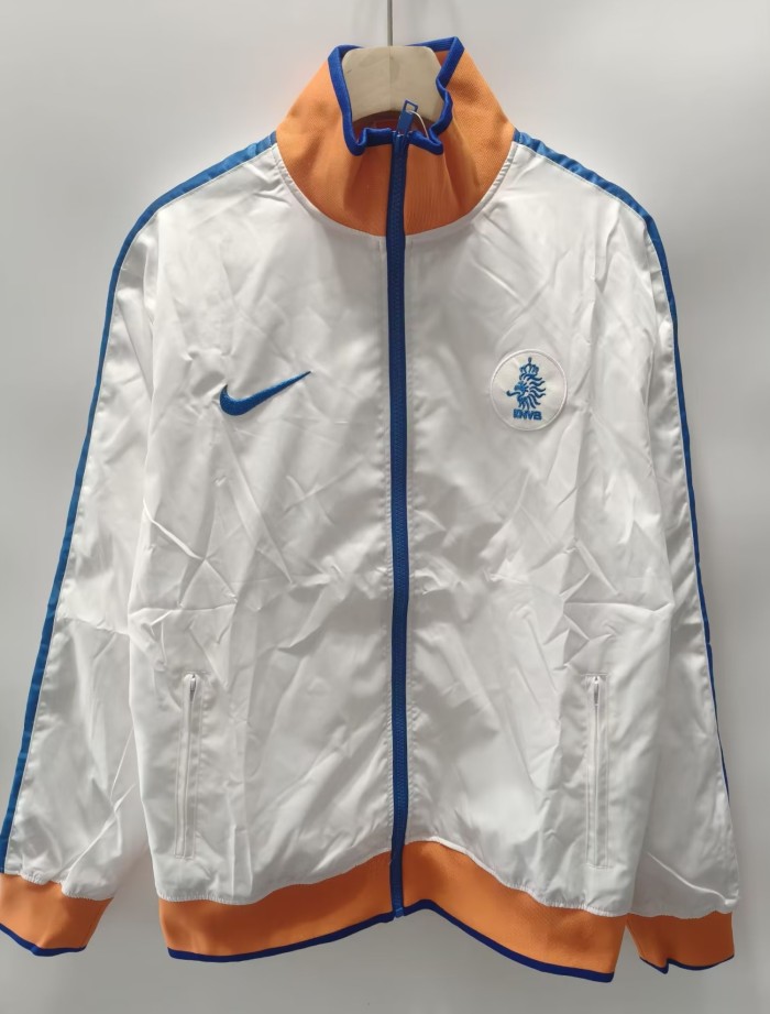 2010-2011 NetherIands White Retro Windbreaker
