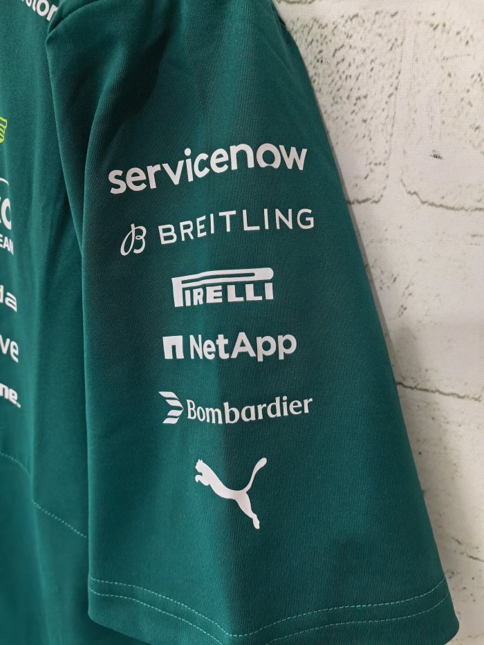 2026 F1 Aston New Pattern Short Sleeve Racing Suit（有领）