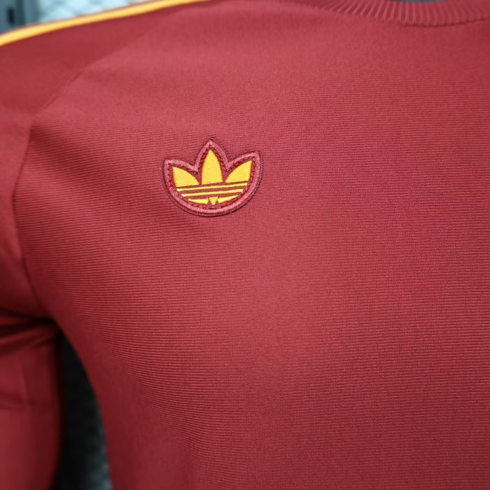 26-27 Roma Red Casual Edition Long sleeves Player Version Training shirts*长袖球员