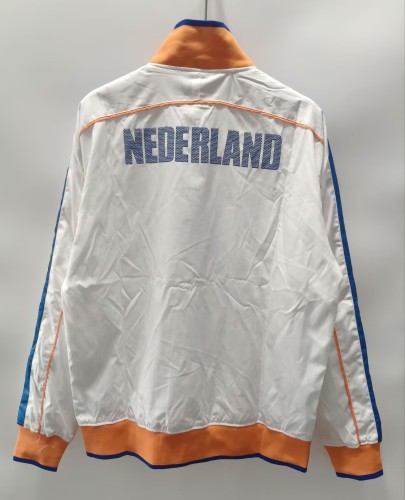 2010-2011 NetherIands White Retro Windbreaker