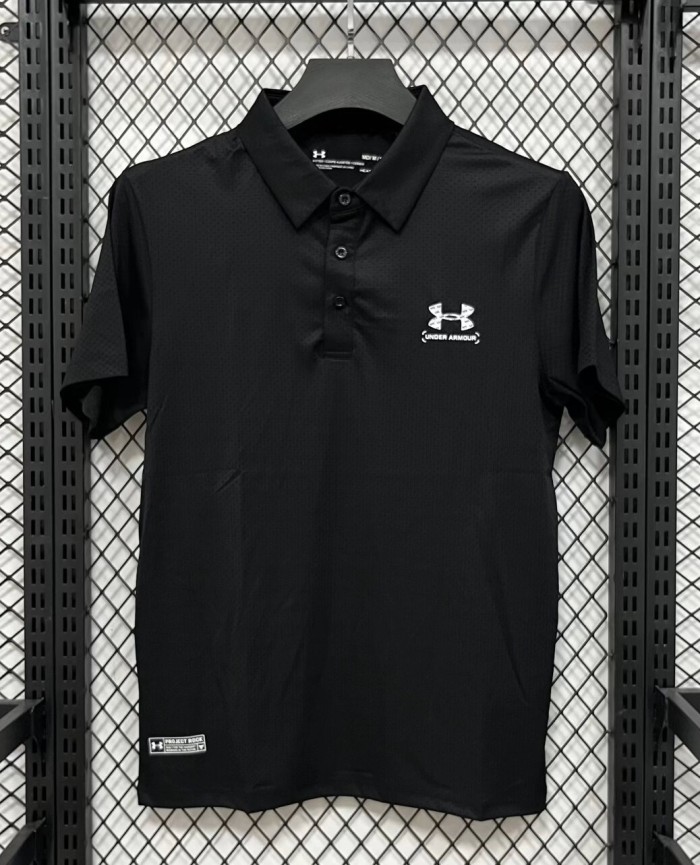 2026 UA Black High Quality Polo Short Sleeve