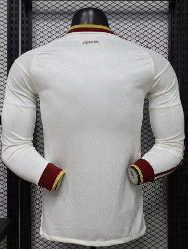 2026 World Cup Spain Away Long Sleeve Player Version Soccer Jersey*长袖球员