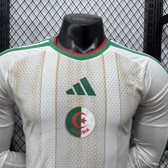 2026 Algeria Home Long Sleeve Player Version Soccer Jersey*长袖球员