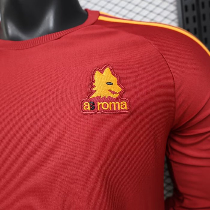 26-27 Roma Red Casual Edition Long sleeves Player Version Training shirts*长袖球员
