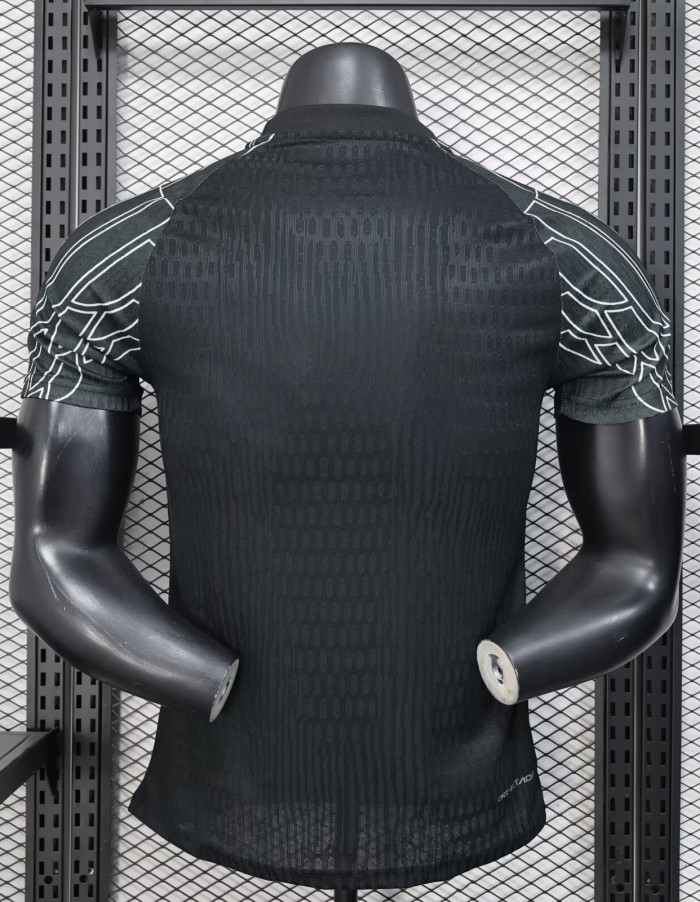 25-26 PSG Black Goalkeeper Player Version Soccer Jersey