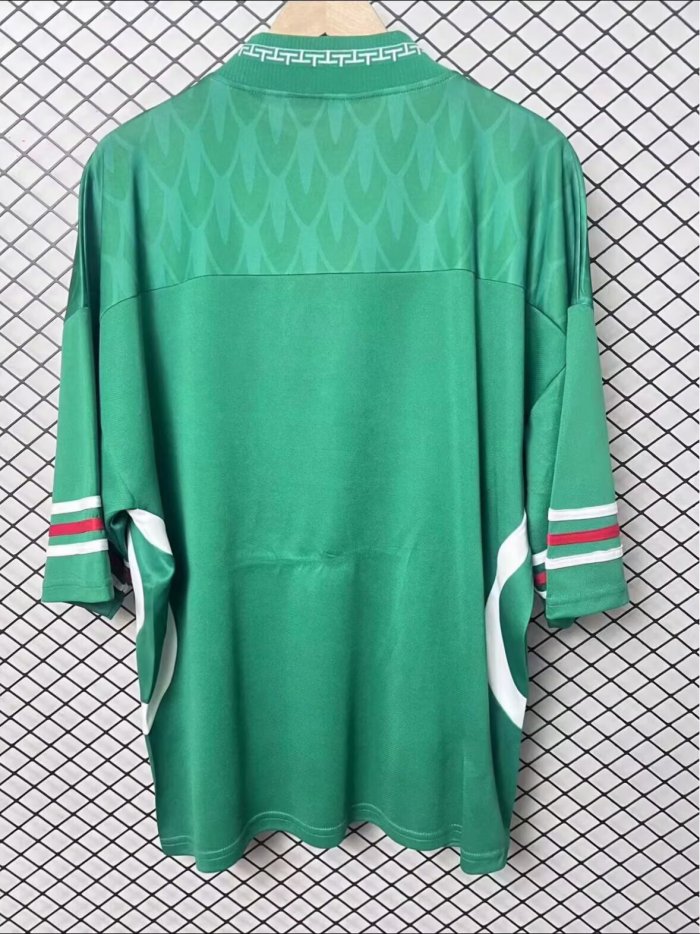 26-27 Mexico Green Retro Version Fans Soccer Jersey