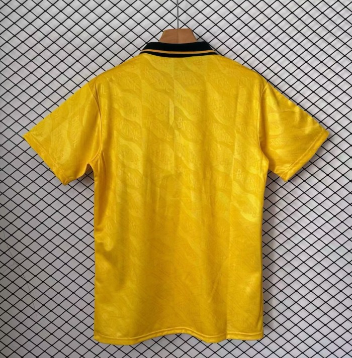 1991-1993 Brazil Home Retro Fans Soccer Jersey