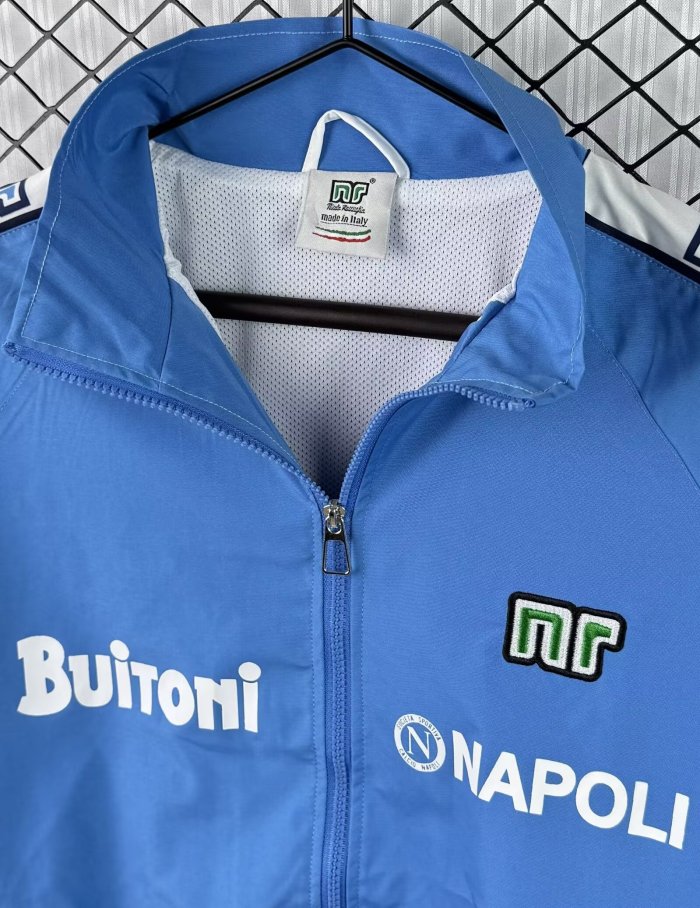 1987-1988 Napoli Blue Retro Windbreaker