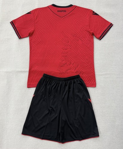 2026 Albania Home Kids Soccer Jersey