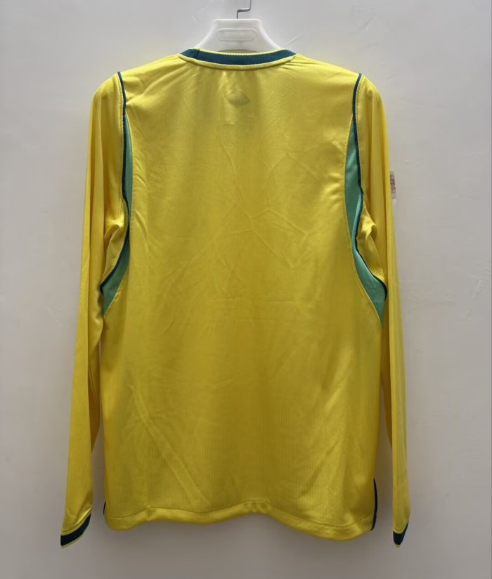 2026 Brazil Home Long Sleeve Fans Soccer Jersey (长袖)