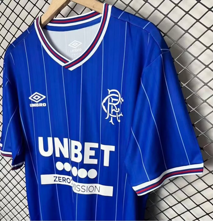 26-27 Rangers Home Fans Soccer Jersey