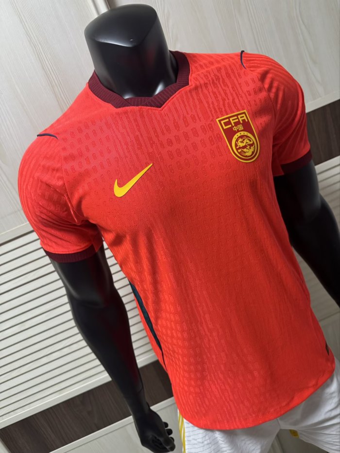 2026 China Home Player Version Soccer Jersey