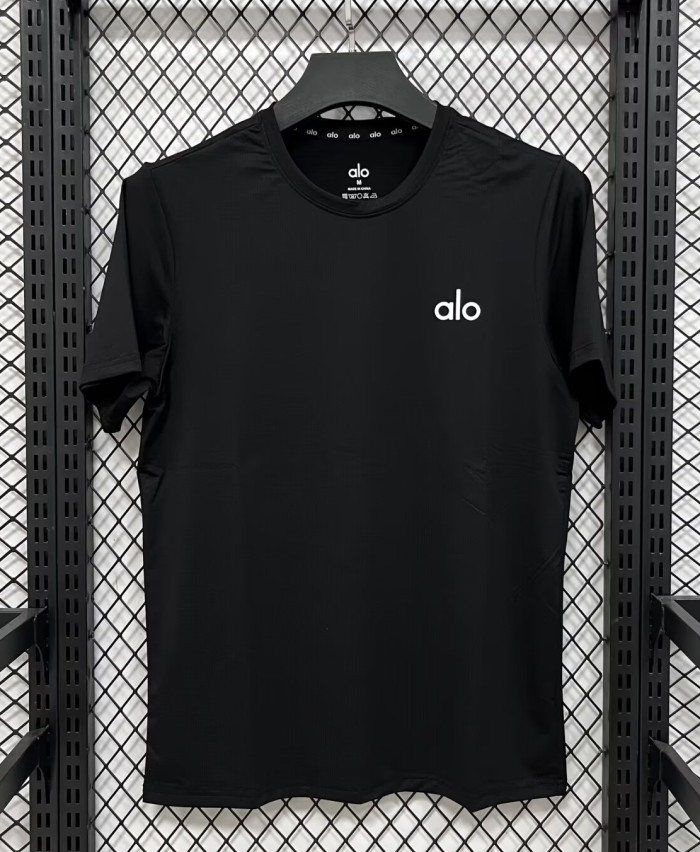 2026 Alo Black High Quality Casual T-Shirt
