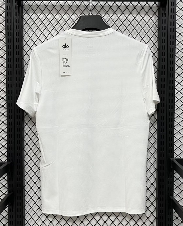 2026 Alo White High Quality Casual T-Shirt