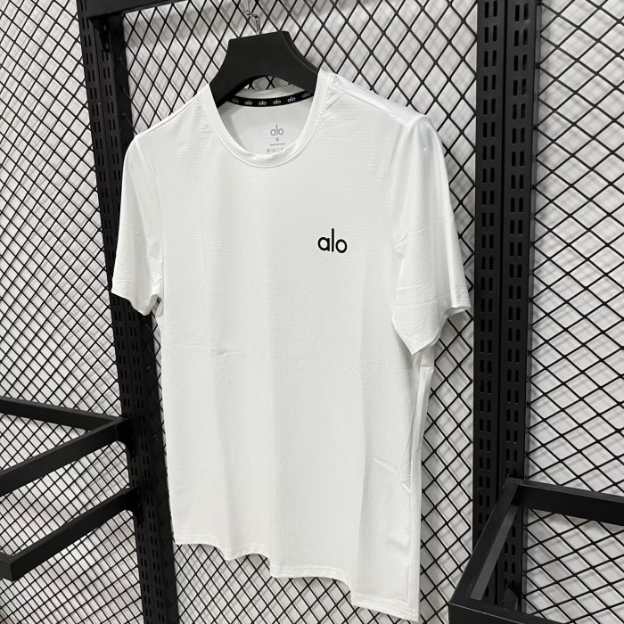 2026 Alo White High Quality Casual T-Shirt