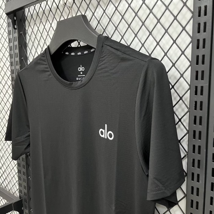 2026 Alo Black High Quality Casual T-Shirt