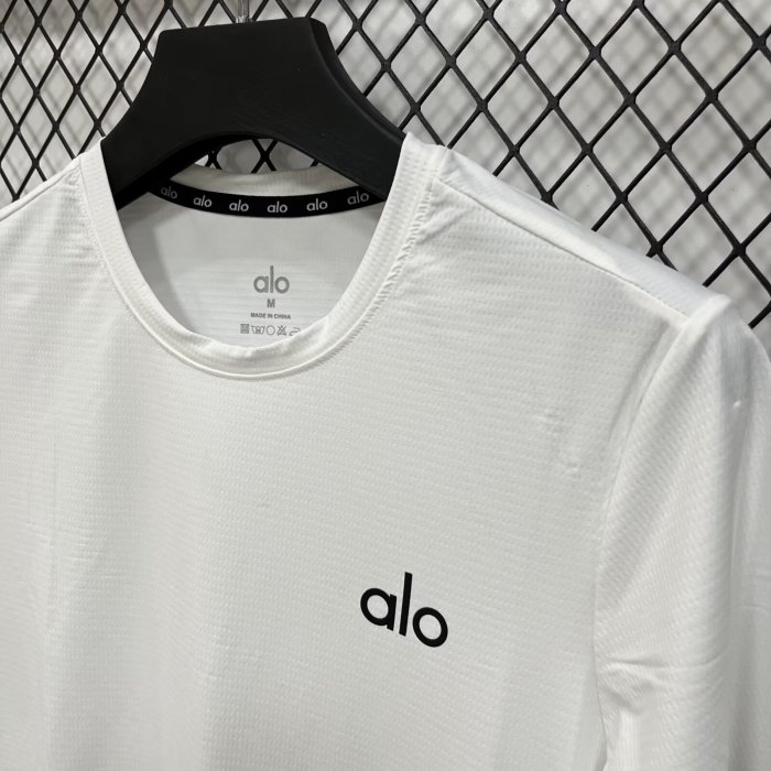 2026 Alo White High Quality Casual T-Shirt