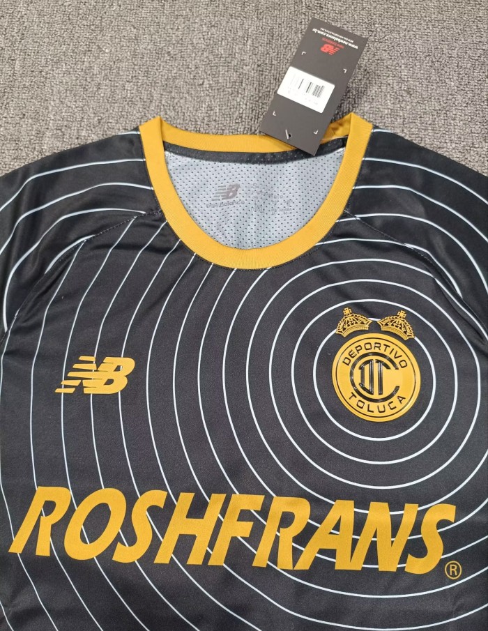26-27 Toluca Black Special Edition Fans Soccer Jersey