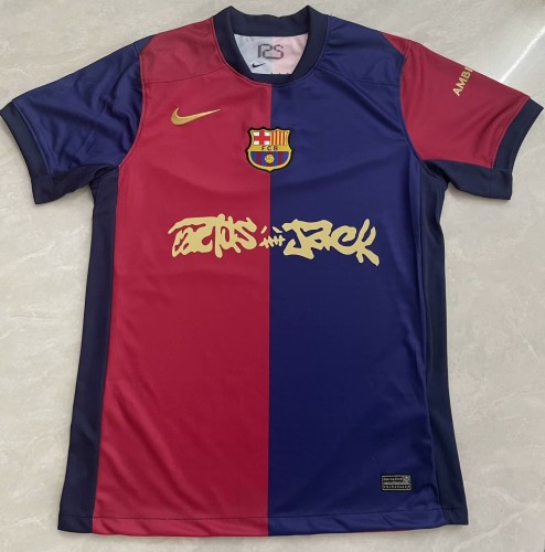 24-25 BAR Home Limited Edition Fans Soccer Jersey (Print Cactus Jack)