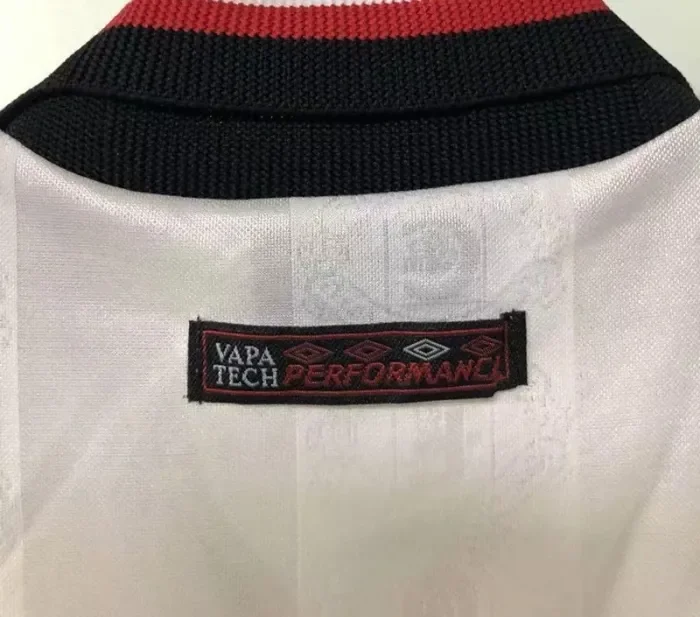 1997-1999 Manchester United White Retro Soccer Jersey