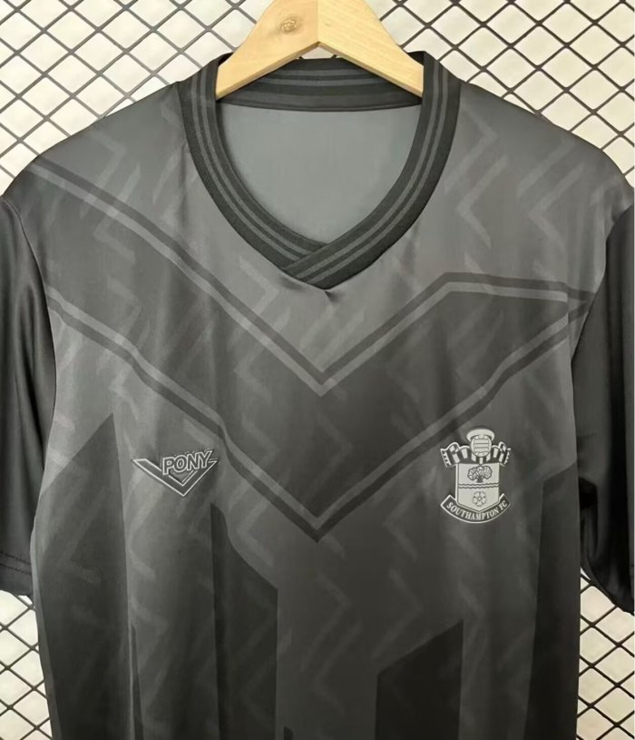 1993-1995 Southampton Black Retro Soccer Jersey
