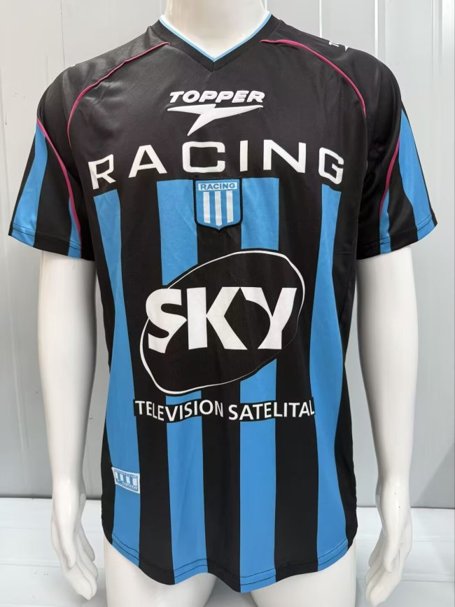 2001-2002 Racing Club Away Retro Soccer Jersey