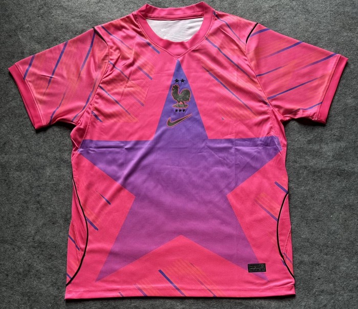 2026 France Pink GoalKeeper Fans Soccer Jersey