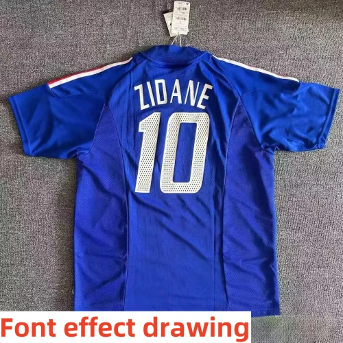 2002 France Home Retro Soccer Jersey