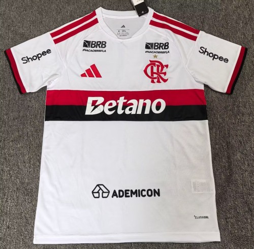 26-27 Flamengo Print All Sponsor Away Fans Soccer Jersey*全广告