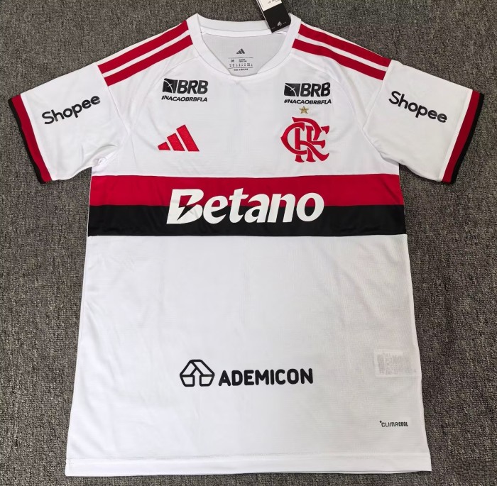 26-27 Flamengo Print All Sponsor Away Fans Soccer Jersey*全广告