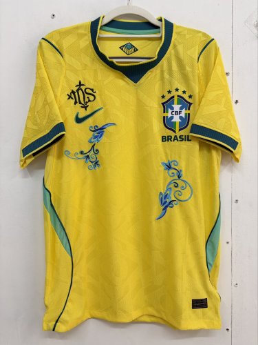 2026 Brazil Embroidered Version Player Version Soccer Jersey