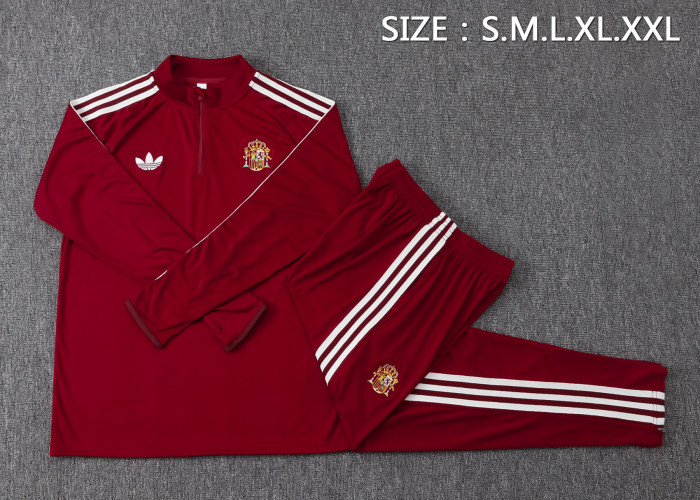 26-27 Spain High Quality Half Pull Tracksuit