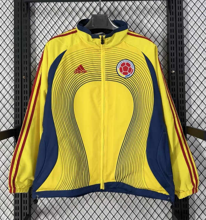 2026 Colombia Yellow Retro Windbreaker