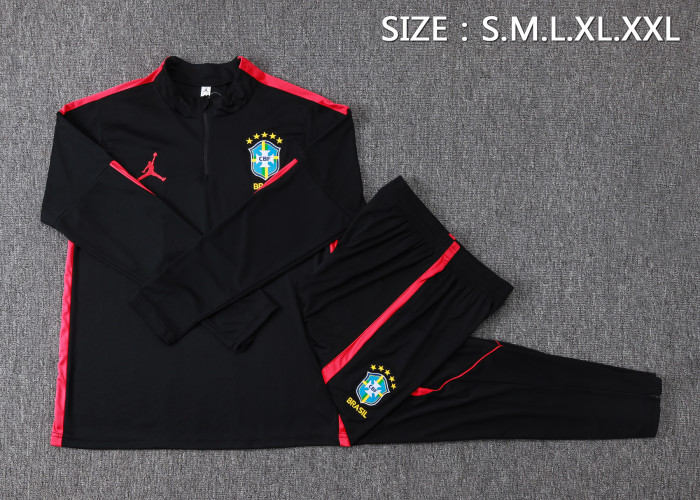 26-27 Brazil High Quality Half Pull Tracksuit
