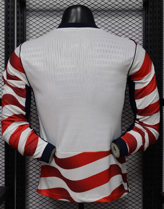 2026 World Cup USA Home Long Sleeve Player Version Soccer Jersey*长袖球员