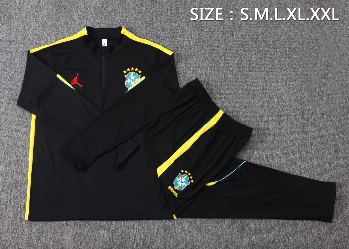 26-27 Brazil High Quality Half Pull Tracksuit
