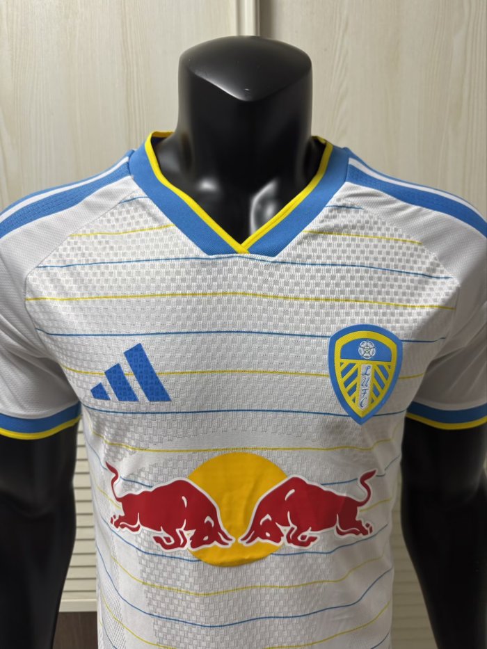 26-27 Leeds United Home Player Version Soccer Jersey