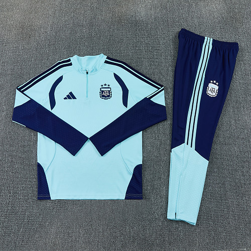 26-27 Argentina High Quality Half Pull Tracksuit